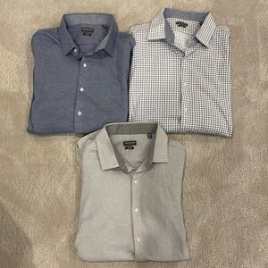 BUNDLE DEAL - 3 Men Van Heusen Traveler Dress Shirts - size: XL - Slim Fit